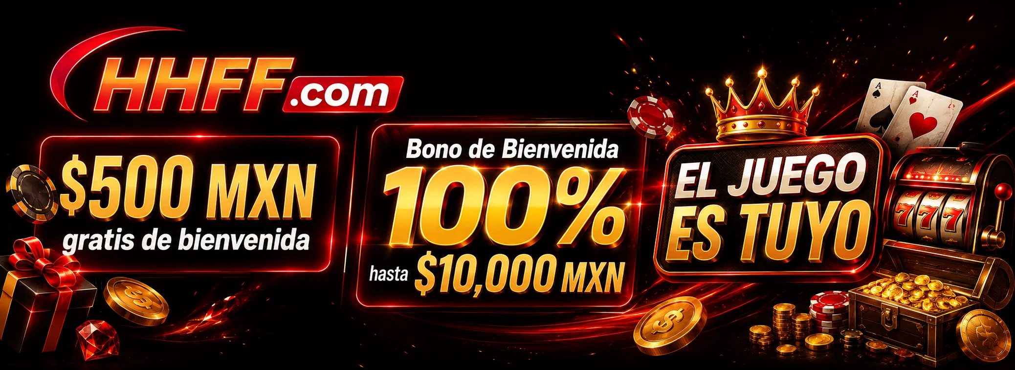 Gratis + 100% hasta $10,000 MXN